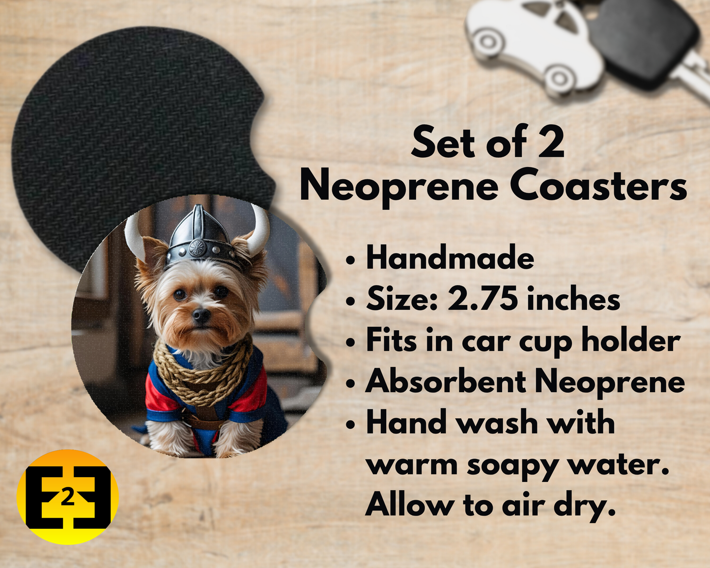 Car Coaster - Yorkie Cosplay (Variety)