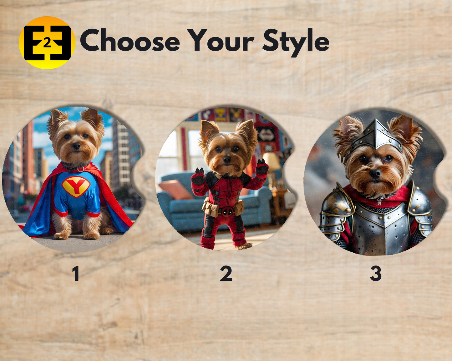 Car Coaster - Yorkie Cosplay (Variety)