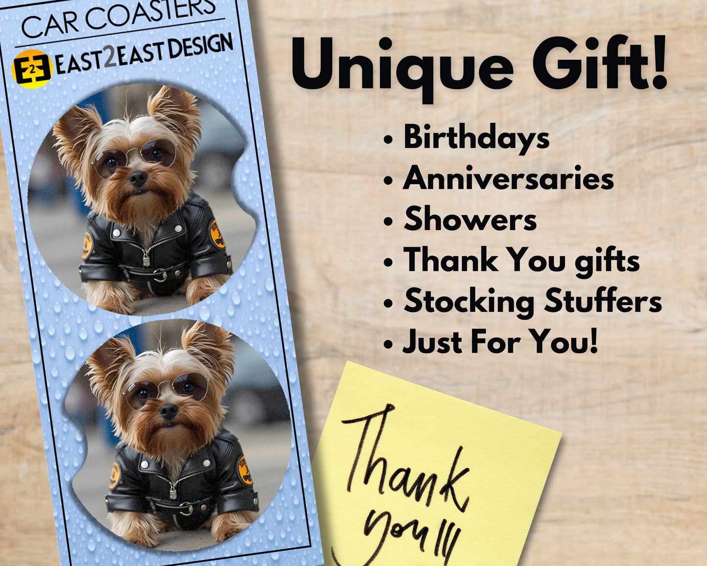 Car Coaster - Yorkie Cosplay (Variety)