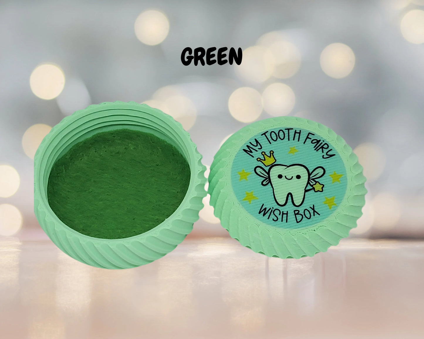 Tooth Fairy pillow wish box for kids green