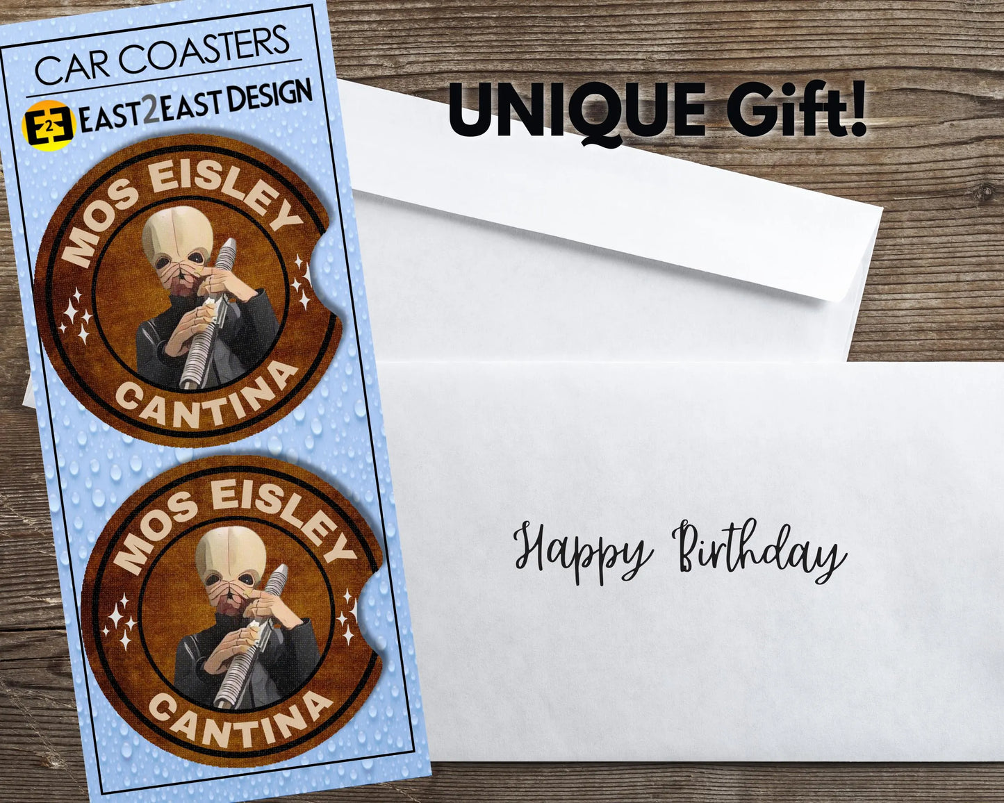 Star Wars Mos Eisley Cantina car coasters unique gift