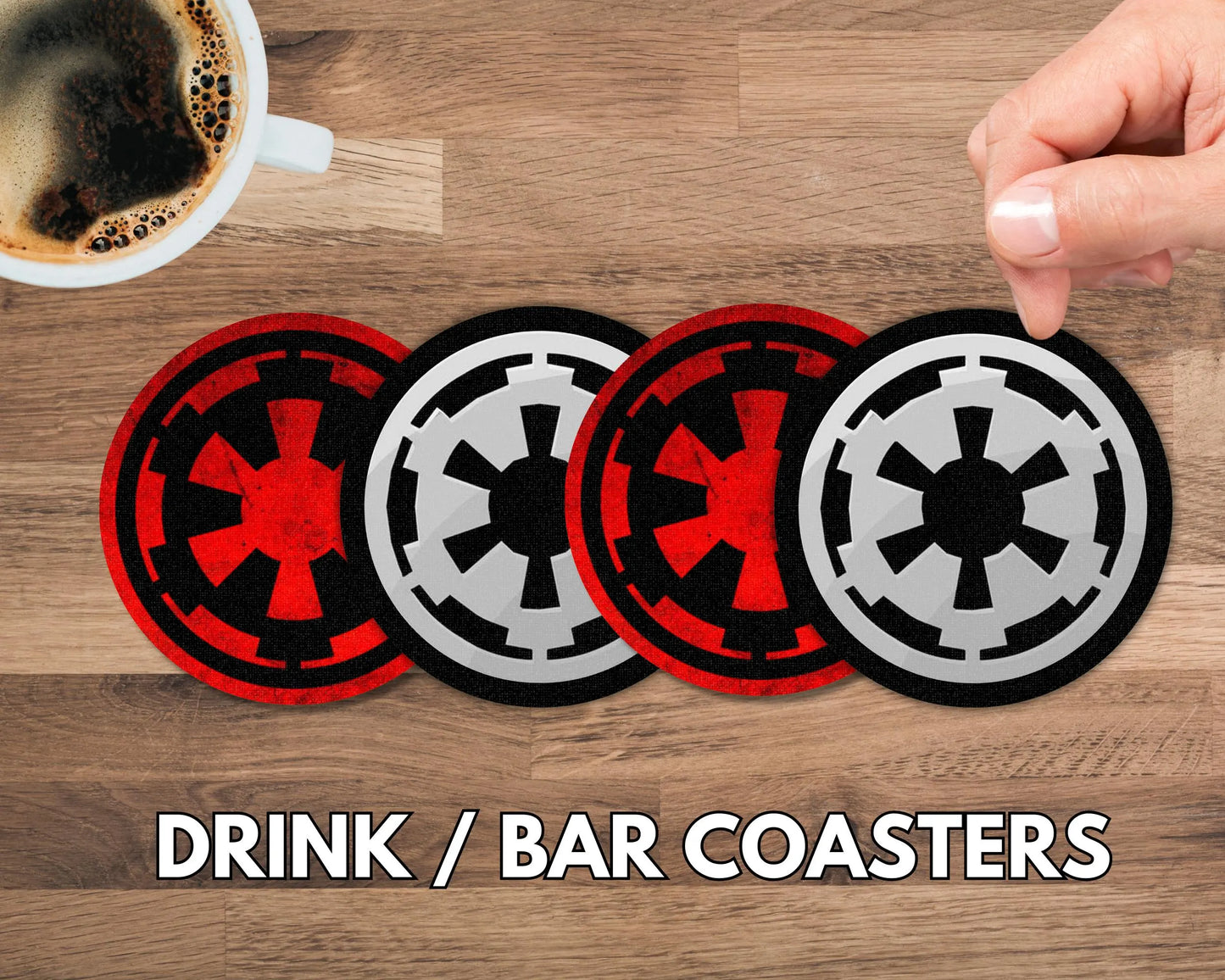Drink/Bar Coasters - Star Wars Galactic Empire - Set of Four
