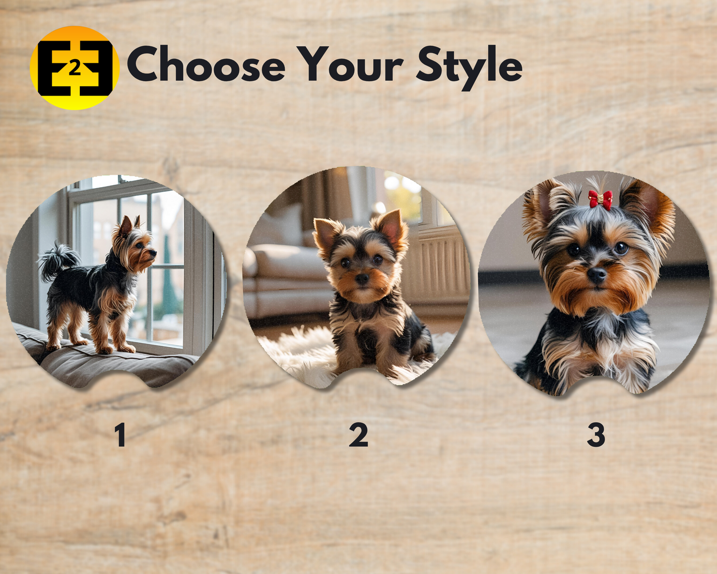 Car Coaster - Yorkies (Variety)