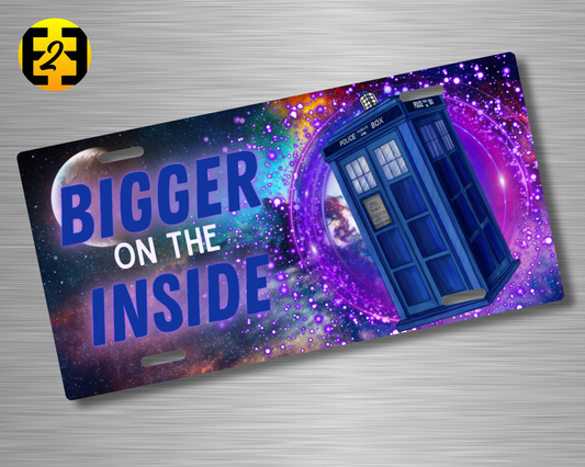 Police Box Time Travel - Decorative License Plate
