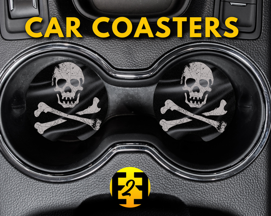 Pirate Flag - Car Coasters