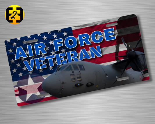 Air Force Veteran - Decorative License Plate