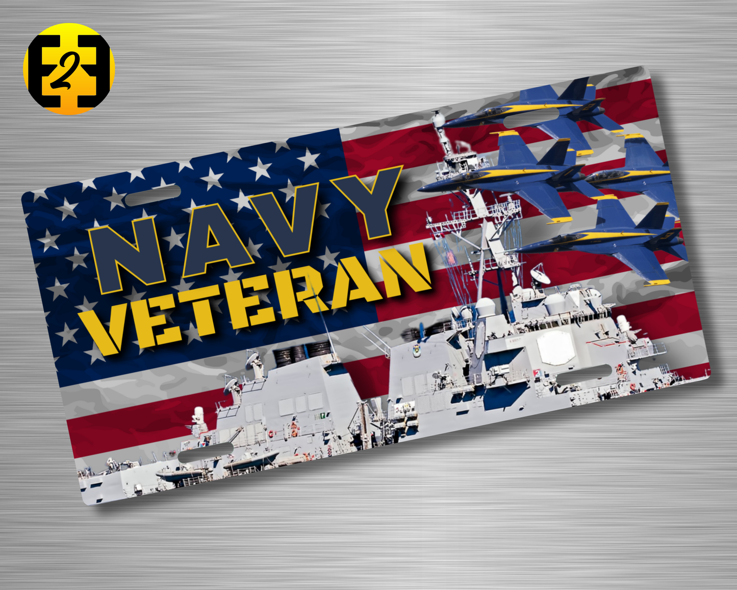 Navy Veteran - Decorative License Plate