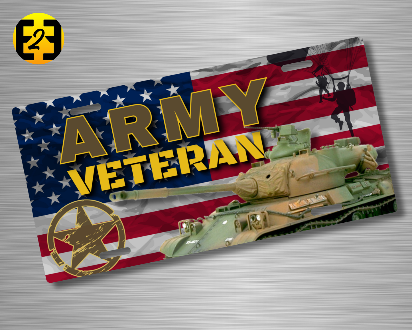Army Veteran - Decorative License Plate