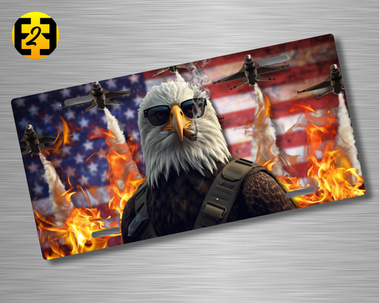 American War Eagle - Decorative License Plate