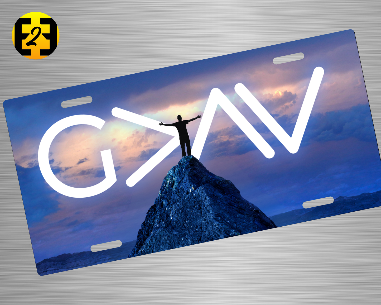God Is Greater - Decorative License Plate