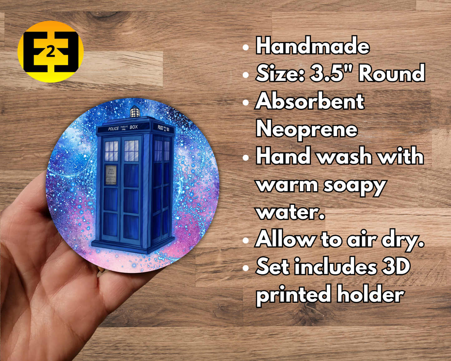 Bar / Drink Coasters - Doctor Who - Set of Four