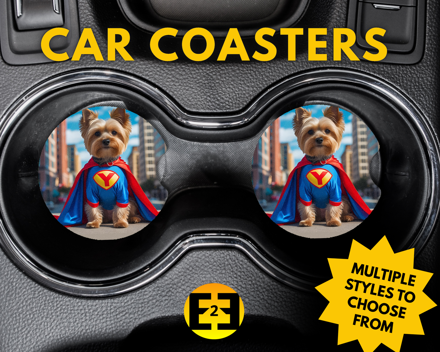 Car Coaster - Yorkie Cosplay (Variety)