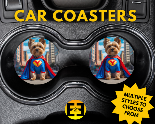 Car Coaster - Yorkie Cosplay (Variety)