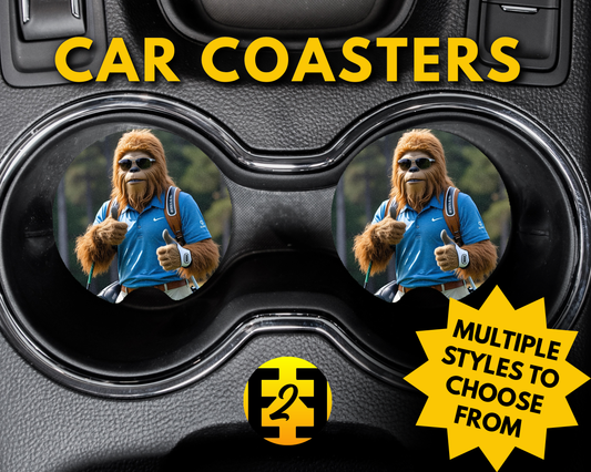 Sasquatch Golf (Variety) - Car Coasters