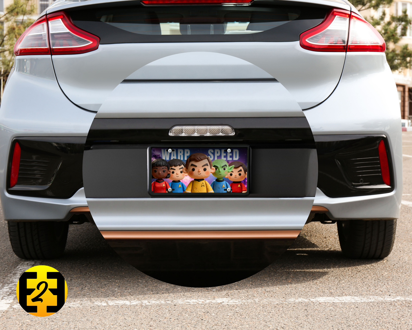 Warp Speed - Decorative License Plate