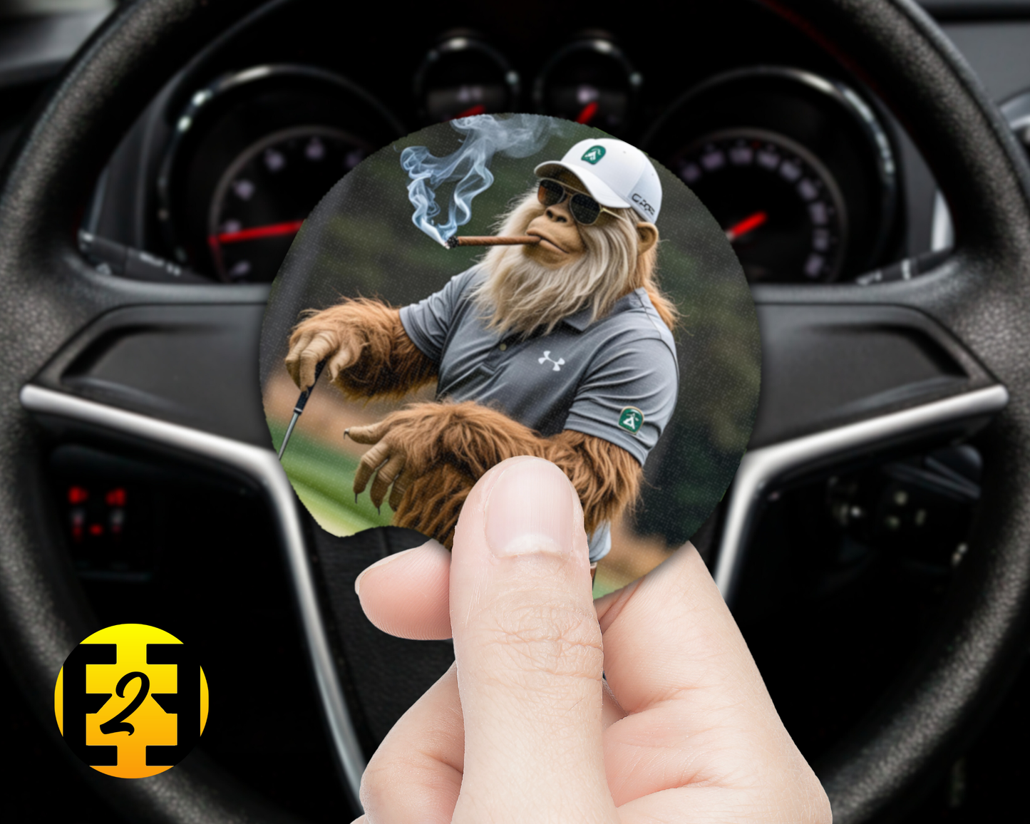 Sasquatch Golf (Variety) - Car Coasters