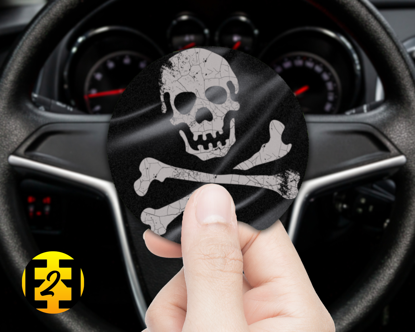 Pirate Flag - Car Coasters