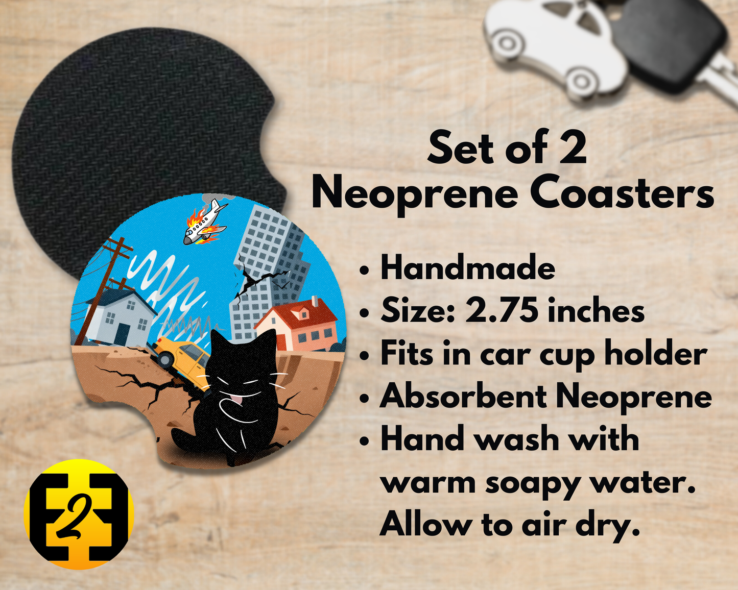 If Cats (Variety) - Car Coasters