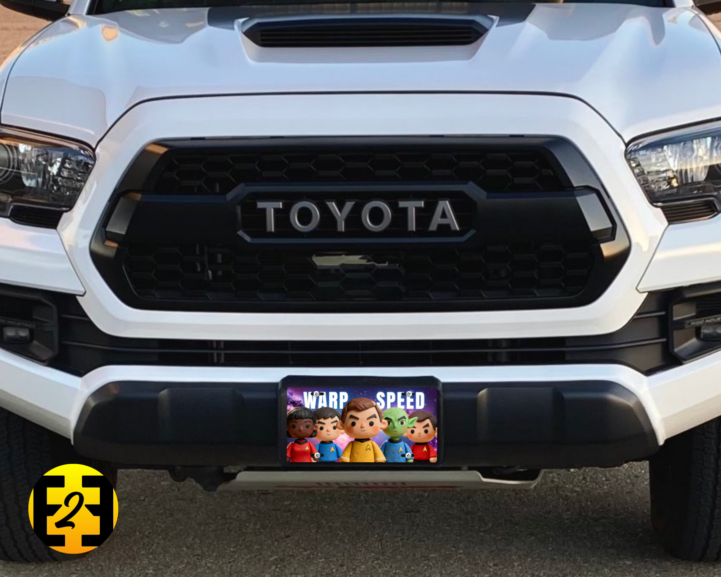 Warp Speed - Decorative License Plate