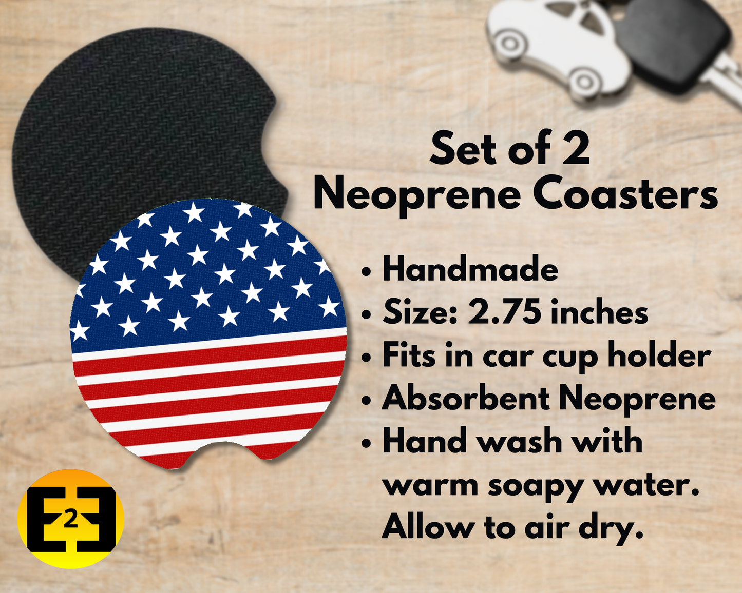 Car Coaster - Stars & Stripes