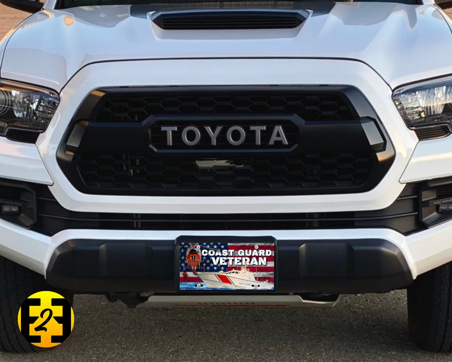 Coast Guard Veteran - Decorative License Plate