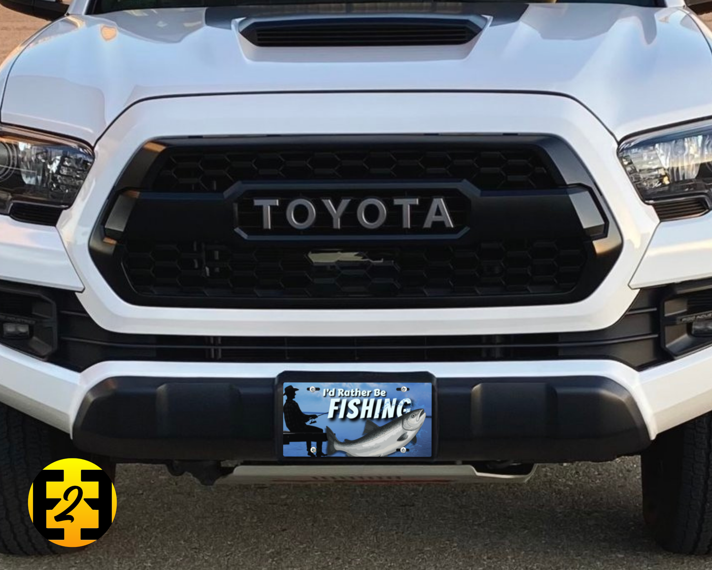 I'd Rather be FISHING - Decorative License Plate