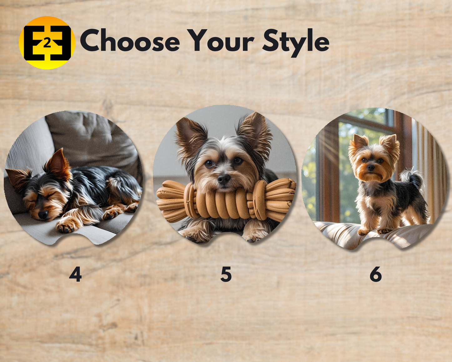 Car Coaster - Yorkies (Variety)