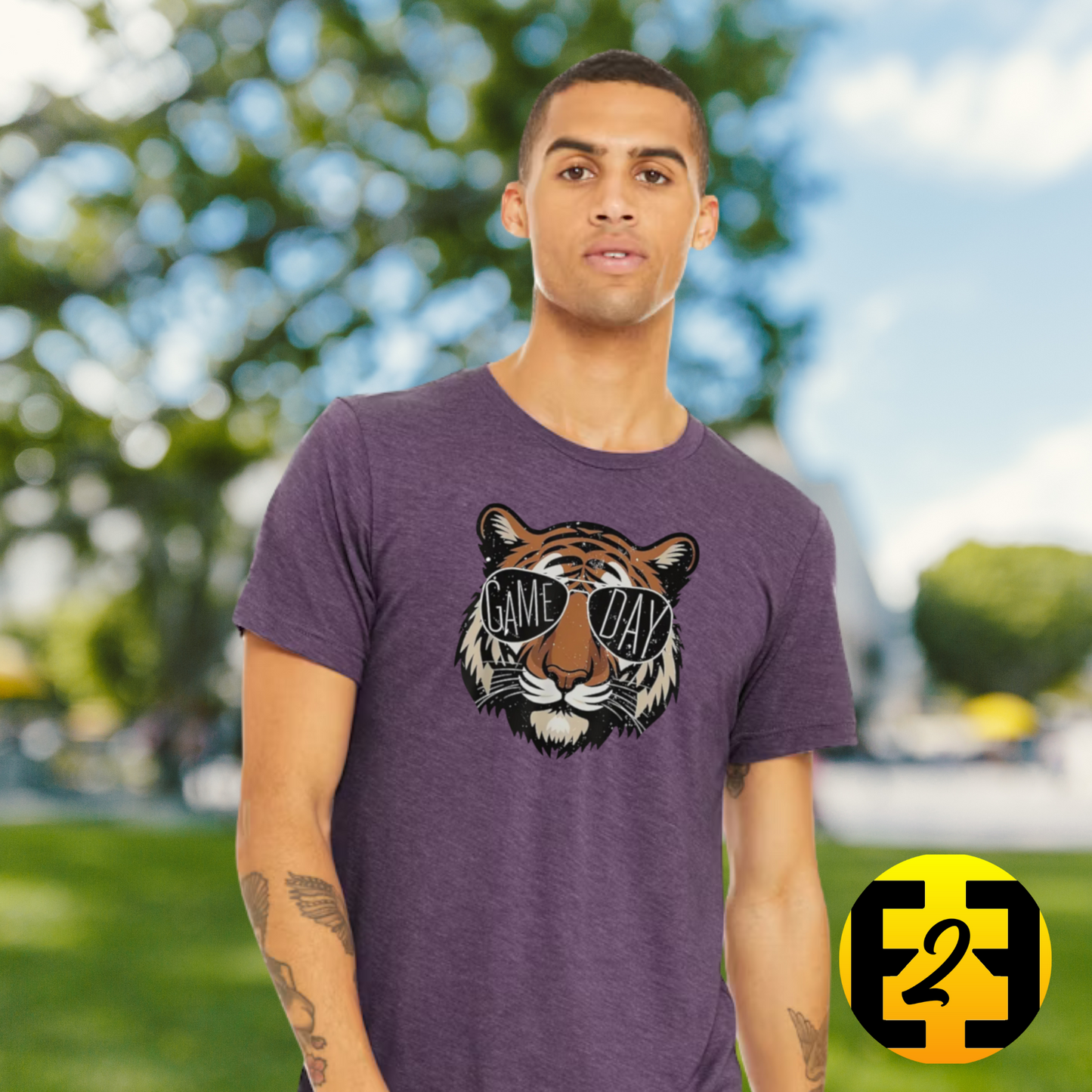 Game Day Short-sleeve Heather Tiger T-shirt