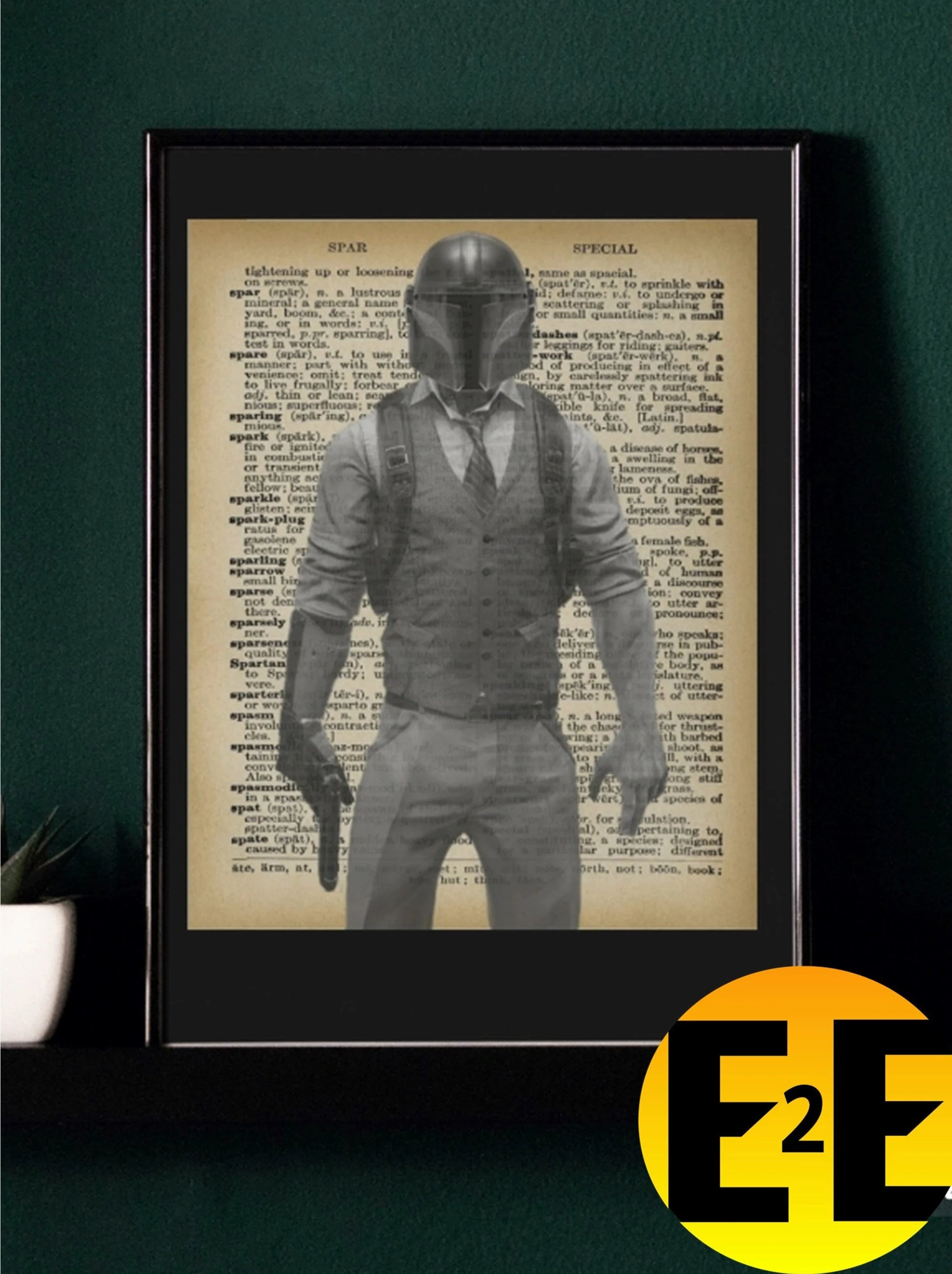 Star Wars suits wall art set of four prints