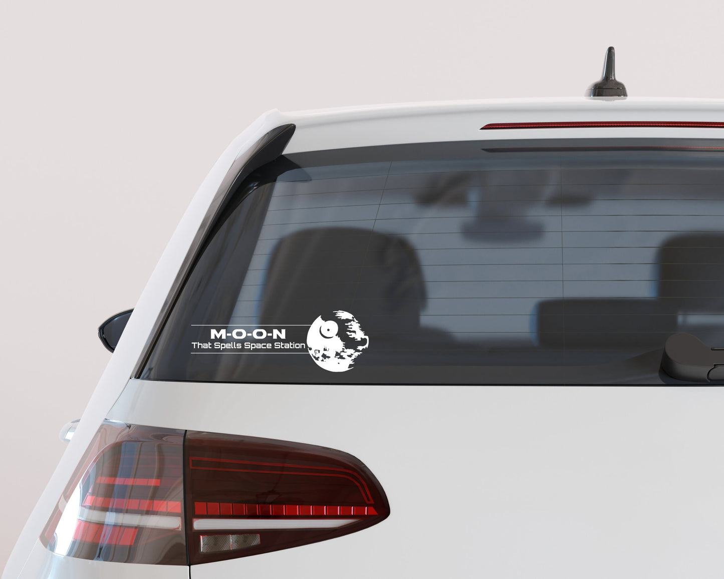 car decal Star Wars Moon Space Station Death Star sticker window