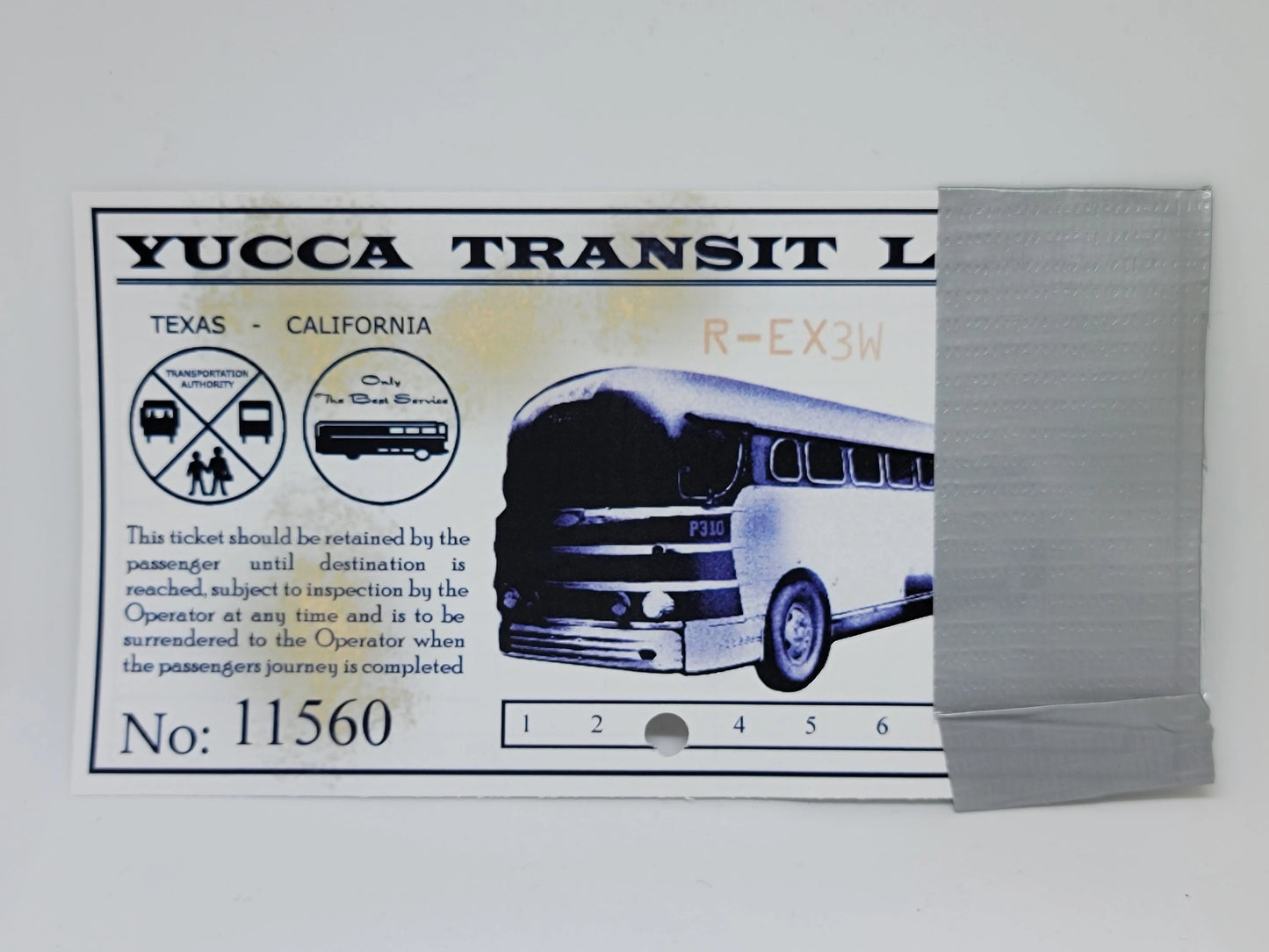 The Lost Room Sunshine Motel The Bus Ticket replica