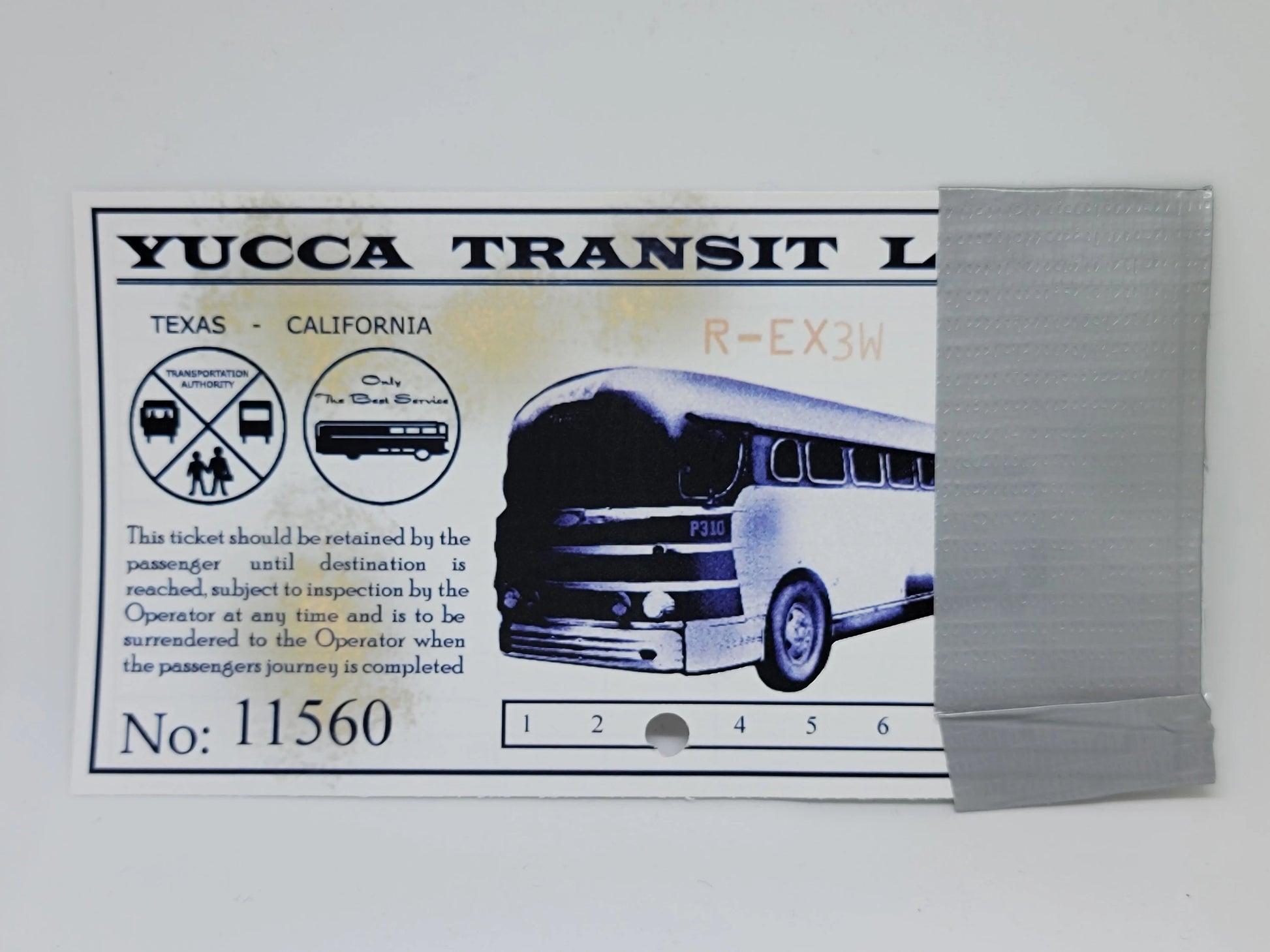 The Lost Room Sunshine Motel The Bus Ticket replica