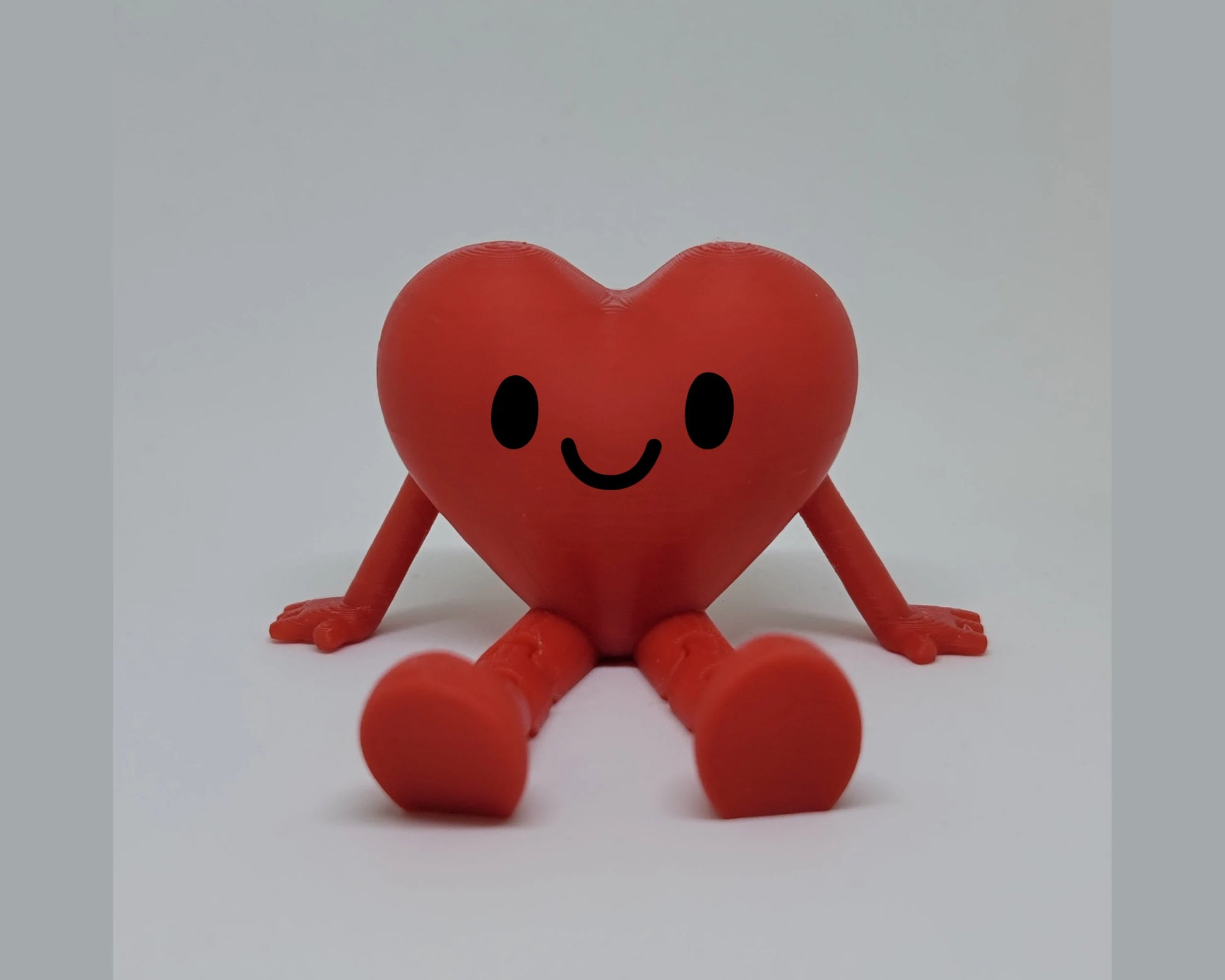 Articulate Heart Mini-Figures happy face