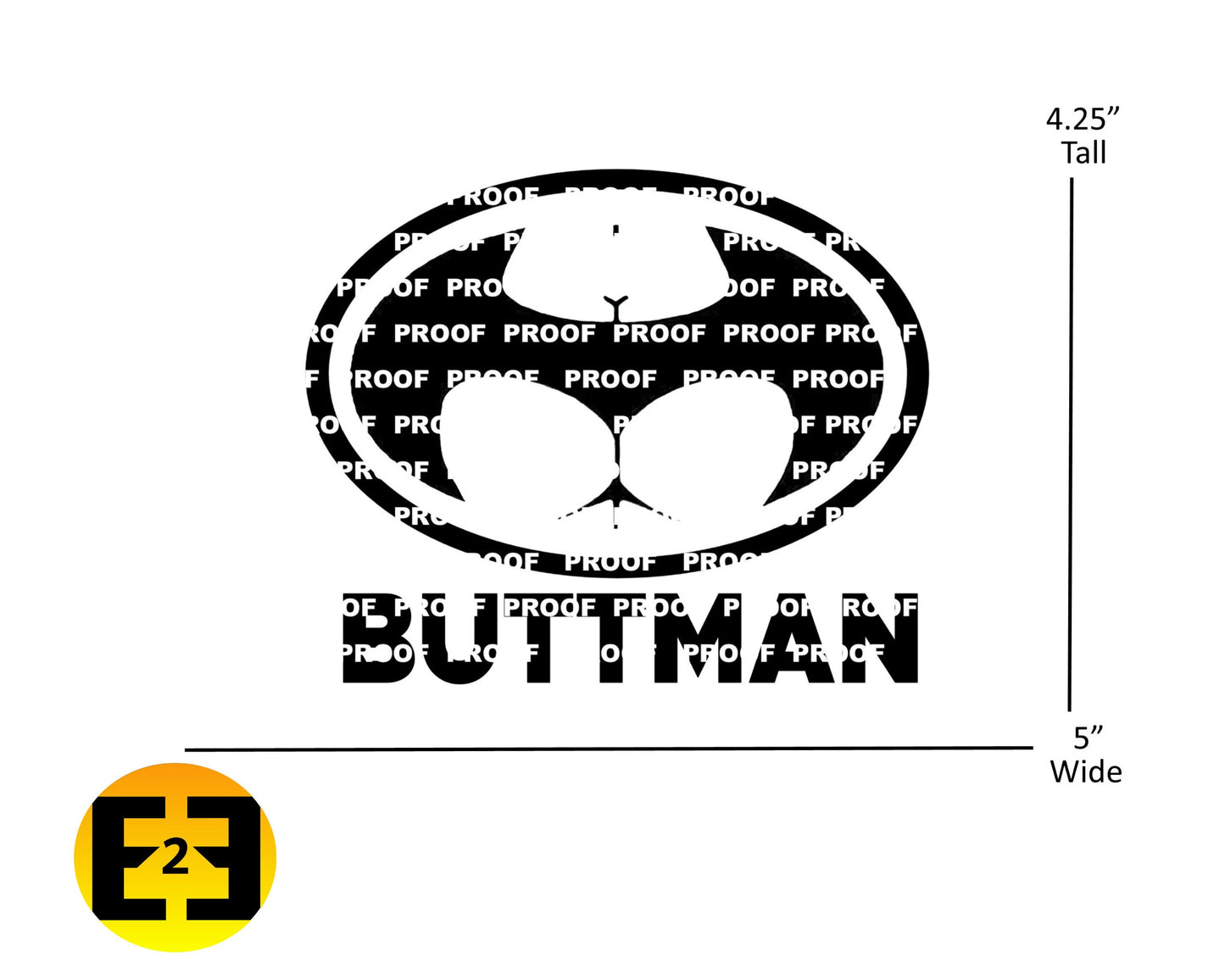 car decal Batman Butt sticker proof