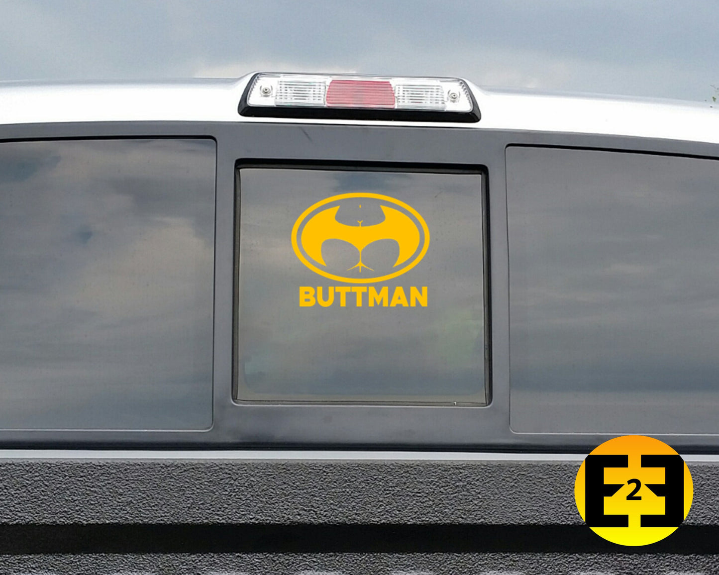 car decal Batman Butt sticker yellow