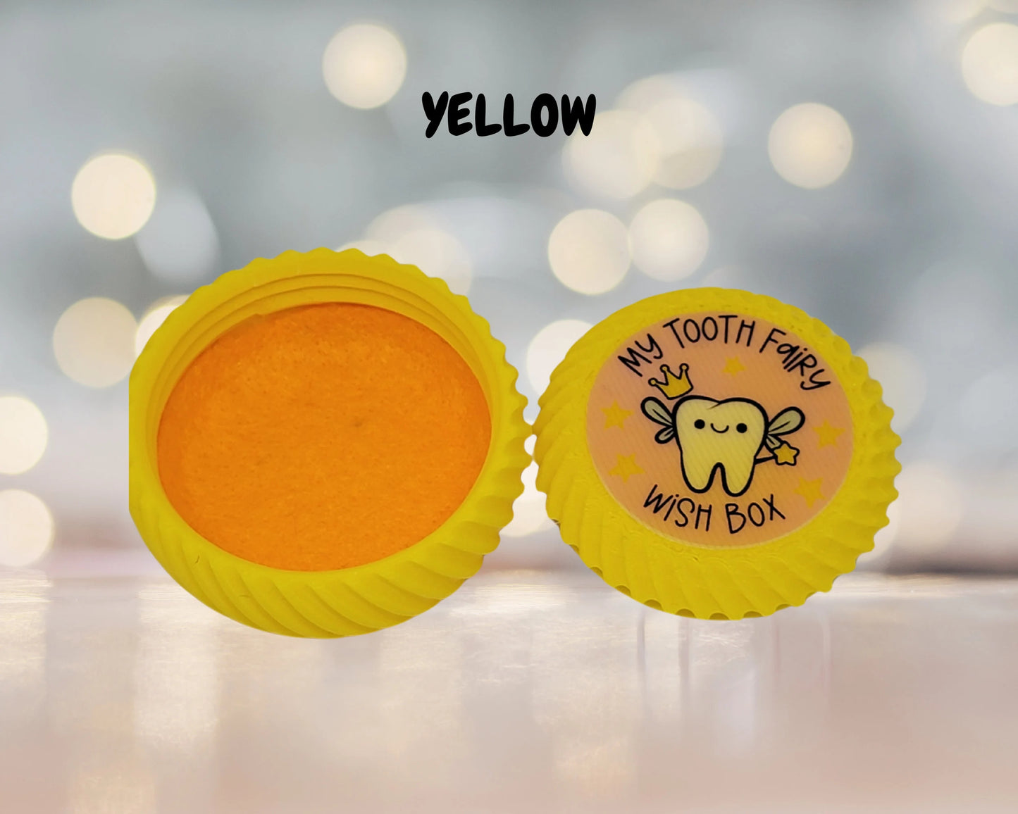 Tooth Fairy pillow wish box for kids yellow