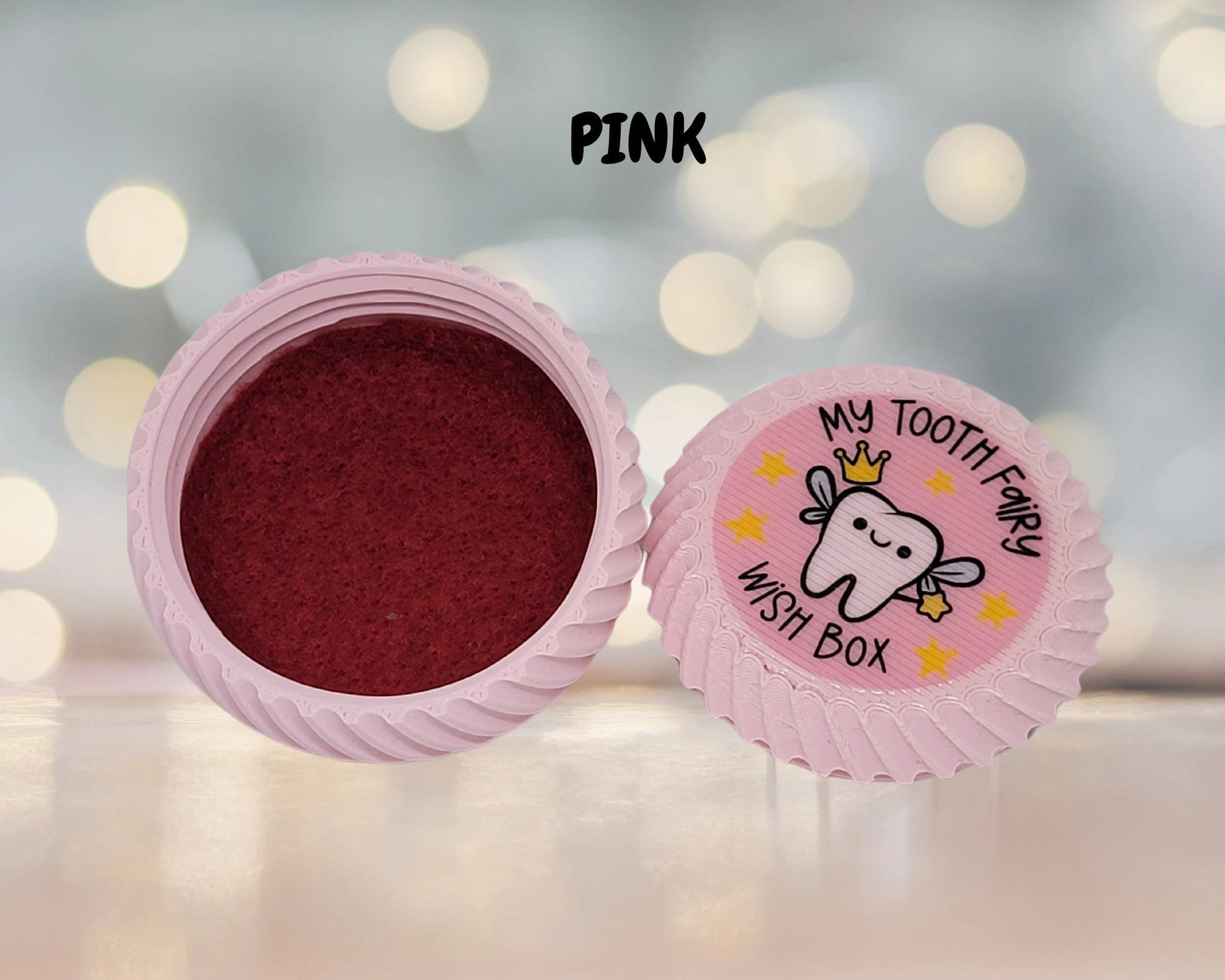 Tooth Fairy pillow wish box for kids pink