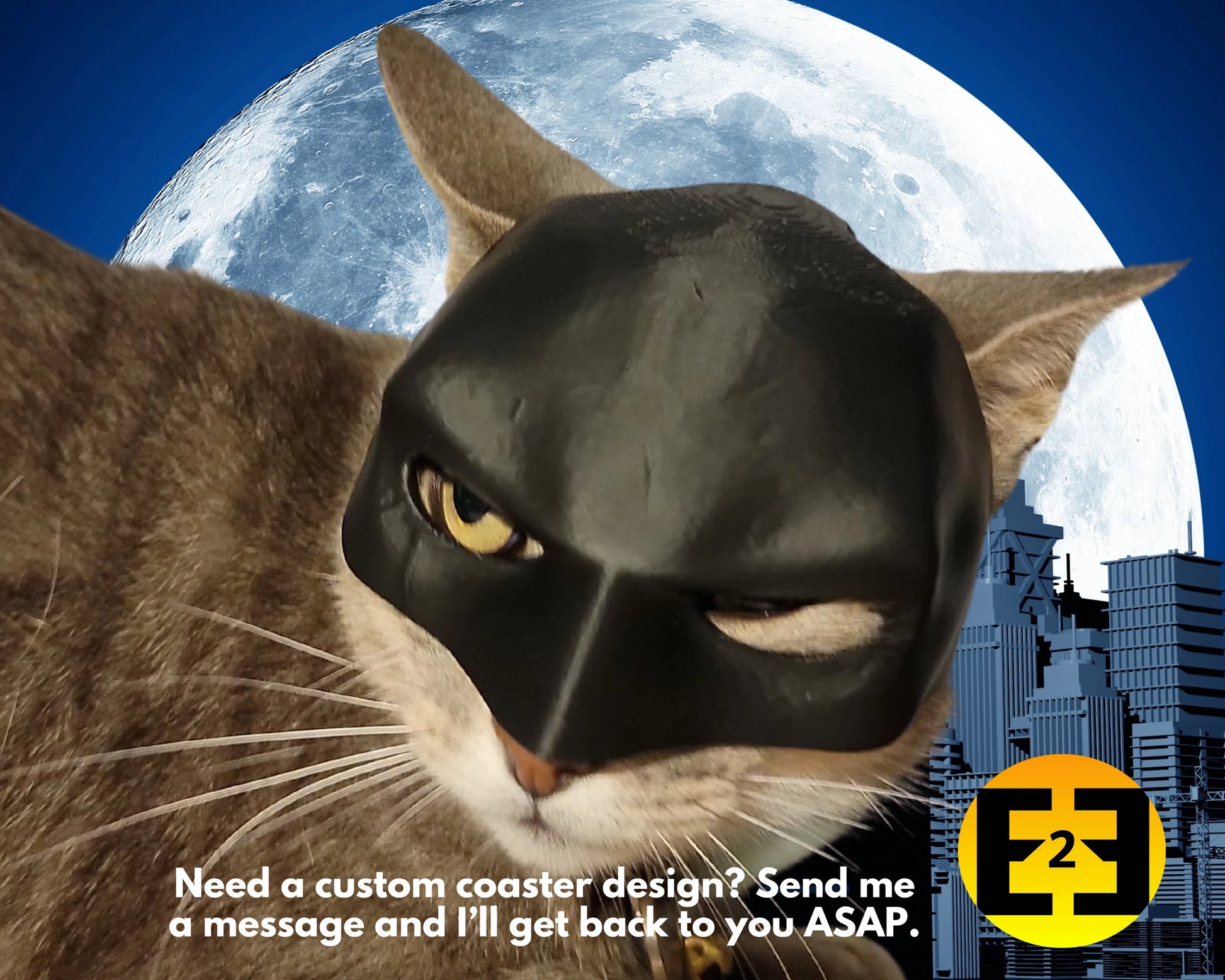 Bat Cat cosplay cat cap mask night