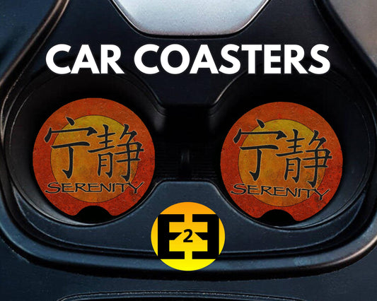 Serenity ship Firefly car coasters