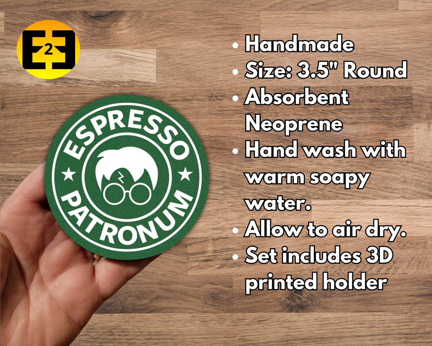 Bar / Drink Coasters - Harry Potter Espresso - Set of Four