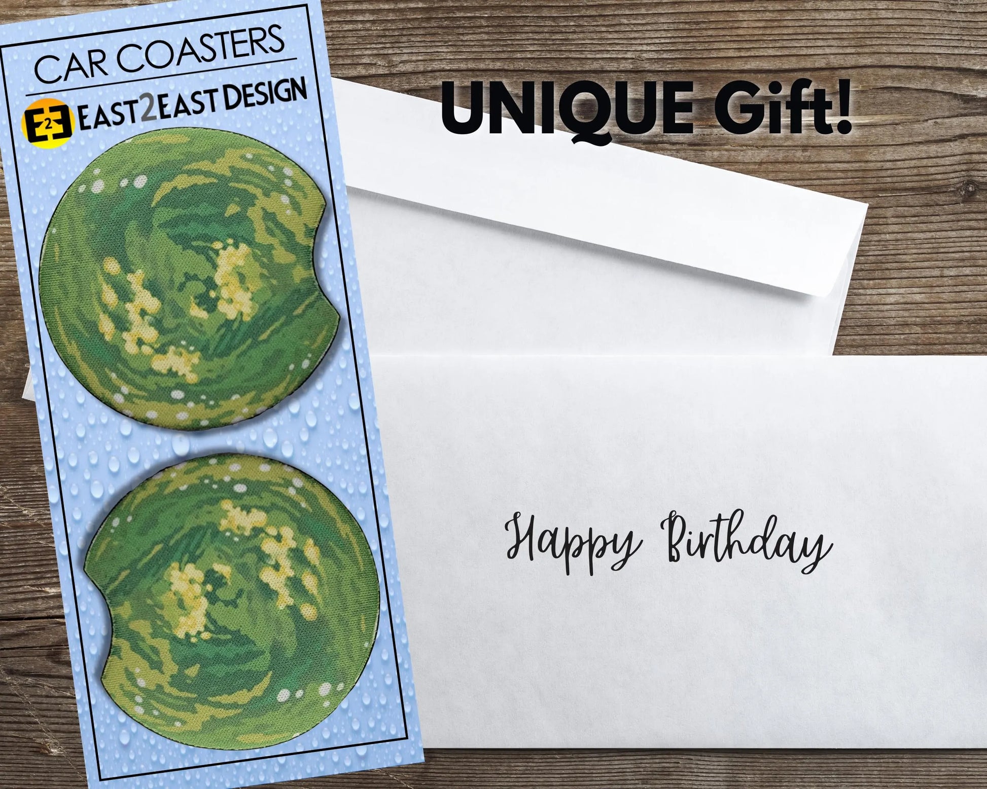 Rick and Morty multiverse portal car coaster unique gift