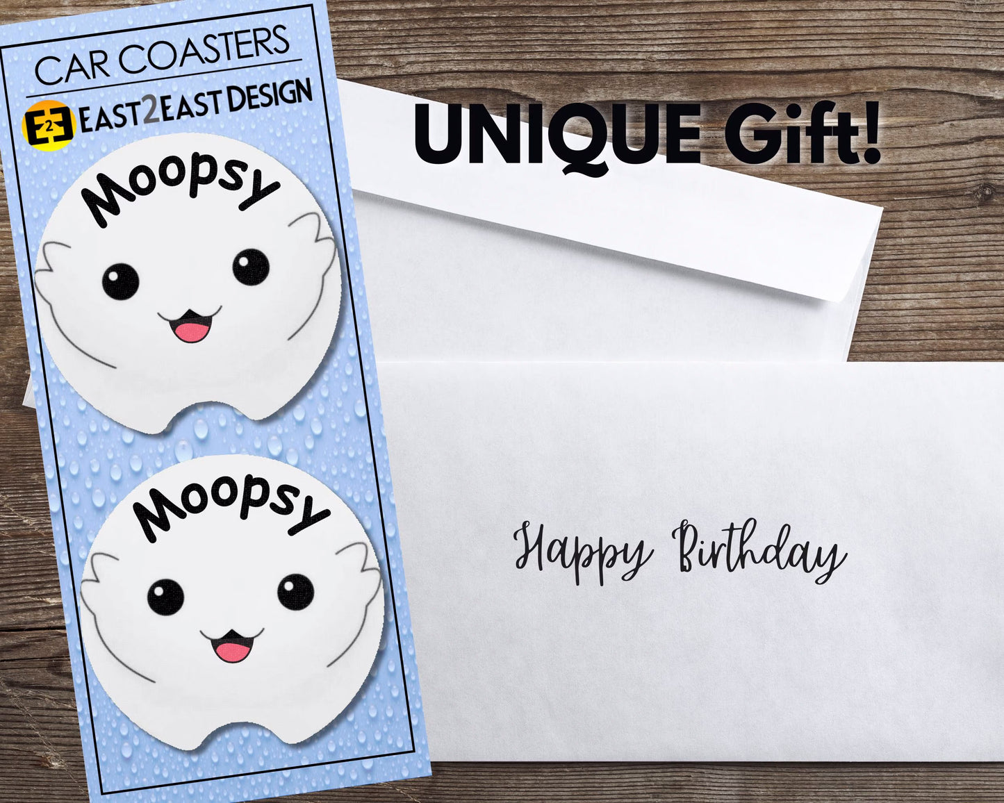 Star Trek Lower Decks Moopsy car coasters unique gift