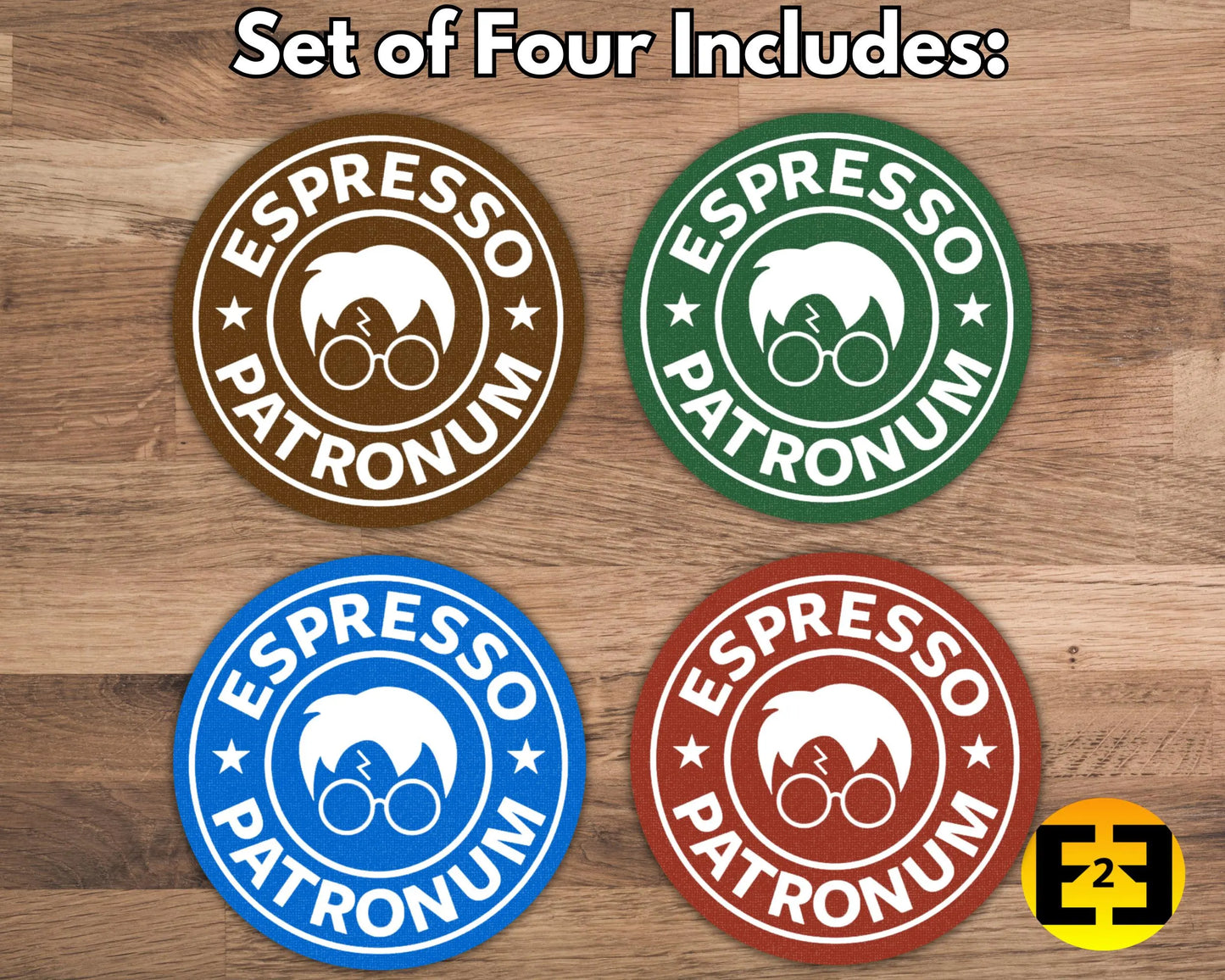 Bar / Drink Coasters - Harry Potter Espresso - Set of Four