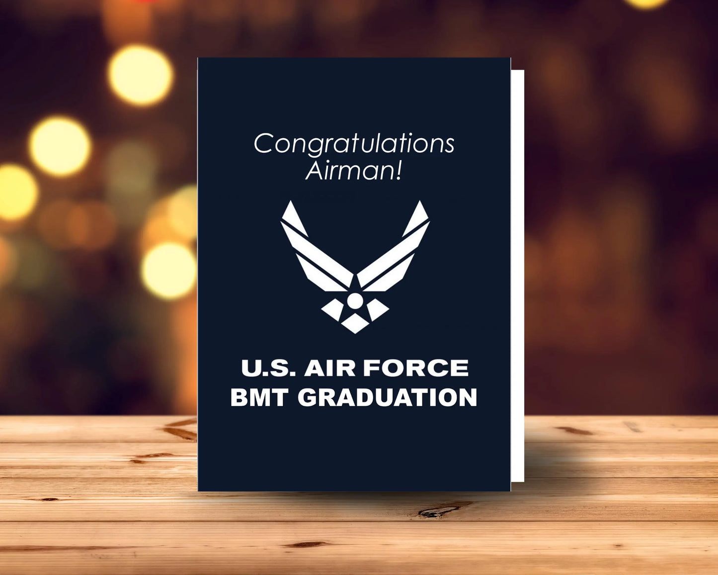 Air Force BMT graduation card