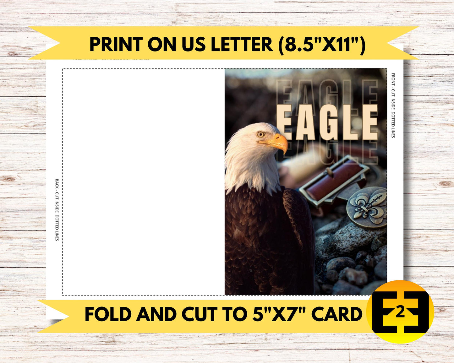 5x7 Card - Eagle Scout - DIGITAL DOWNLOAD