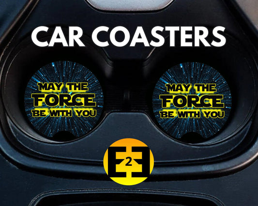 Star Wars May the Force be with you into crawl car coasters