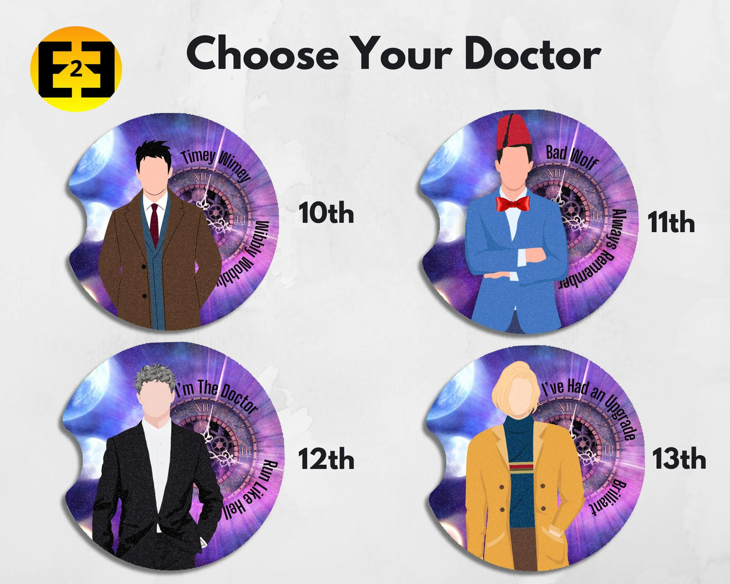 Dr. Who 10th 11th 12th 3th Doctor